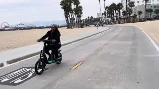 Rental e-bike. Venice beach, California.