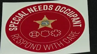 Pinellas Sheriff&rsquo;s Office introduces new sticker to alert first responders of person with special ne