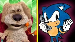 TALKING BEN vs SONIC in FNF #sonicfnf #fnftalkingben #fnfben