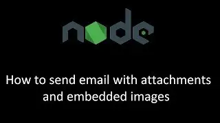 NodeJS : How to send email with attachments and embedded images