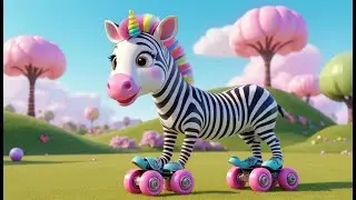 Zoomie Zebra&rsquo;s Roller Skate Party | Zippy Zebra Song for Kids | Fast & Fun Rhyme for Toddlers