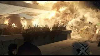 Watch Dogs The best explosion EVER!(Gas station)