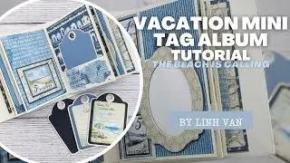 Beach Vacation Mini Tag Album