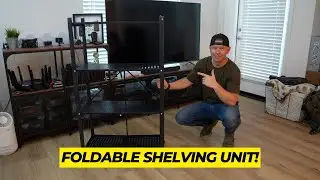 BRIGHTSHOW 4-Shelf Foldable Metal Shelving Unit Review