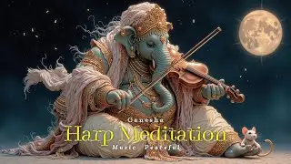 Serene Ganesha Music for Deep Meditation ~ Divine Elephant's Harp Melodies