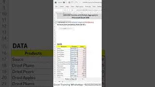 GROUPBY Function with Multiple Aggregations HSTACK and VSTACK in Excel 365 #shorts