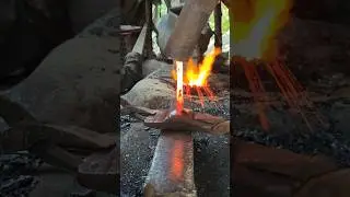 Old Rusty Iron Forged Into a Sharp Peraak Full Transformation #metalwork #foryou