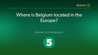 Where is Belgium located in the Europe?   Belgium Quiz