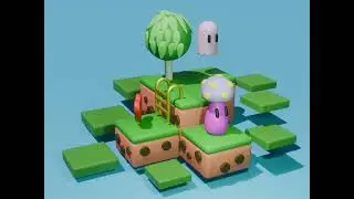 game theme #blender #animation #polygon runway
