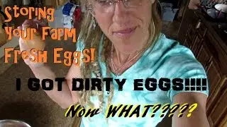 I GOT DIRTY EGGS! NOW WHAT? Storing & Cleaning Farm Fresh Eggs