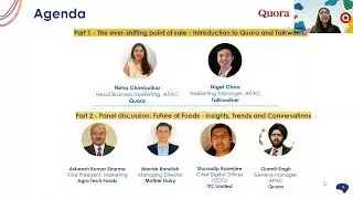 Future of Food Marketing Webinar  | Quora for Business x Talkwalker