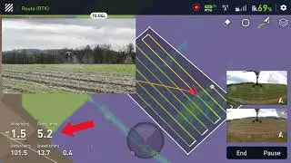 Variable rate spraying with a DJI Agras T30
