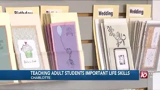 Charlotte students create greeting cards from scratch - literally