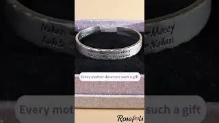 Rosefeels Mother's Day Mom Grandma Family Name Cuff Kids Bracelet, Color Increasing Mother's Day🌳