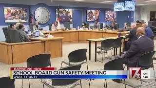 Wake County school board discusses gun safety after recent lockdowns
