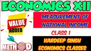 Measurement Of National Income , Value Added Method, Class 1