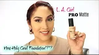 Best Drugstore Foundation? | New! LA Girl Pro Matte Foundation Review & Demo