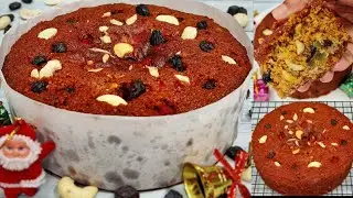 Best ever Eggless Plum Cake without Alcohol || Christmas Cake || Rich Fruit Cake || Christmas