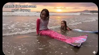 Mandi di Pantai Santai di temani Sama Putri Duyung karena terdampar Ombak