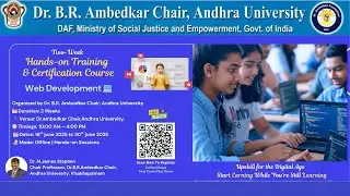 Hand's on Training on Web Development  || Dr. Ambedkar Chair || Andhra University