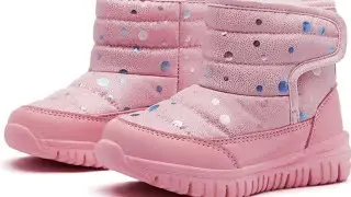 Boys Girls Toddler Snow Boots Waterproof Slip Resistant Outdoor Kids Winter Shoes