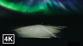 Montreal to Ottawa Night Drive 🌌 | 2 Hour 4K ASMR drive with Northern Lights 🇨🇦