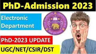 PhD admission 2023 II Delhi University II Interview Updates dates and documentation