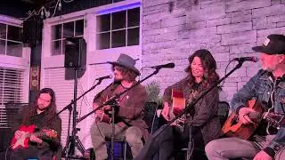 Aaron Kelly and Matt Pittman performing Crossdress and Crochet at Harbor Stories Unplugged.