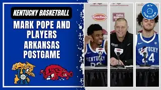Mark Pope & Players After Kentucky's Big Win Against Arkansas, Calipari, Technical Fouls, & More