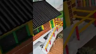 Building a fairytale house on stilts with mini bricks #diy #minibricks #minihouse #diyhome