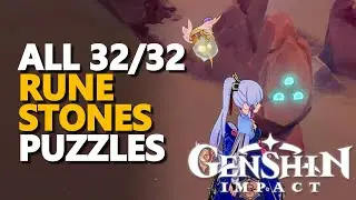 All Rune Stones Desert of Hadramaveth Puzzles Genshin Impact