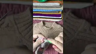 Zero-based teaching Saddle shoulder small wing needle picking method Handmade DIY wool knitting