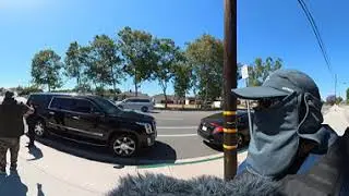 man pulls out KNIFE ON DOWNEY cops arrive quick