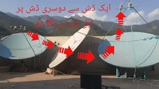 Shifted the LNBṣ from one Dish Antenna to another.