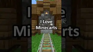 I Love Minecarts! #shorts #minecraftshorts #minecarts #camman18minecraft