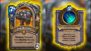 Jim Raynor! Card - hero Terranov ( Paladin, Shaman, Warrior) New legendary card Hearthstone 2025