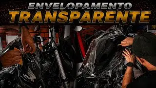Como fazer o Envelopamento completo tanque fan 160 2025  (transparente) #adesivos #envelopamento