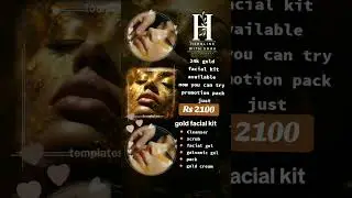 24k gold facial kit available #herbline #foryou #beauty #skincare