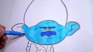 TROLLS Coloring Trolls Coloring Branch Coloring pages for Kids