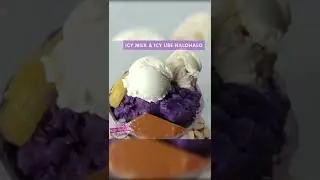#shorts Icy Milk & Icy Ube Halo Halo / Milk Bingsu / Ube Bingsu / how to make Halo Halo