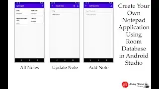 Notepad Android Application using RoomDatabase in android studio part 1   Project Setup
