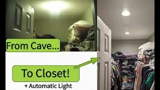 Closet Lighting Upgrade - Occupancy Sensor and Recessed Lights