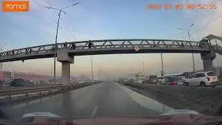 Almaty road trip. Смог на проспекте Райымбека. 15 января 2025 #kazakhstan #roads #almaty
