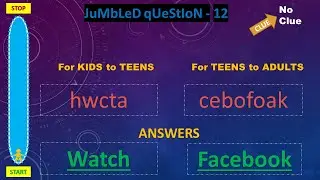 KIDS Vs ADULTS - Word Scramble Challenge - Guess the Word | Handpicked OFNI