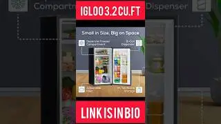 Igloo 3.2 Cu.Ft. Single Door Compact #amazon #shorts #kitchen #beautifultools #tableorganizer