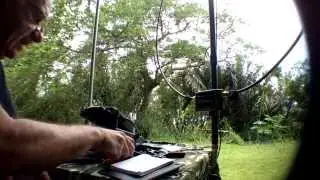 Fortaleza de S&atilde;o Jo&atilde;o ZW1CML operada por PY1AHD com antena Alexloop em QSO com ZS1AFS South Africa