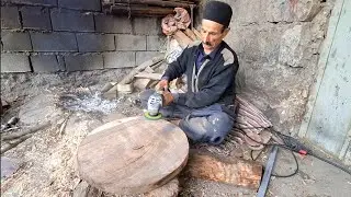 Nomadic carpenter: making a smooth, polished board for baking bread#Carpentry #Skill #Handmade