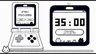 Study with Me | Nintendo Console Game 🎮 Pomodoro Timer 4x35 Focus Sessions Lofi Beats