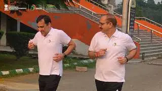 500+ officials from ​ @Ministry of Electronics & IT, Govt of India   took part in #RunForUnity.