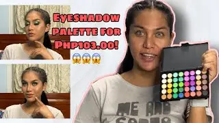 TRIAL AND ERROR MAKEUP LOOK + 103.00 PESOS EYESHADOW PALETTE FROM SHOPEE